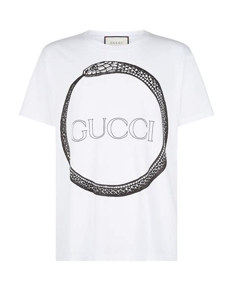 gucci white shirt snake|white gucci shirt with snake.